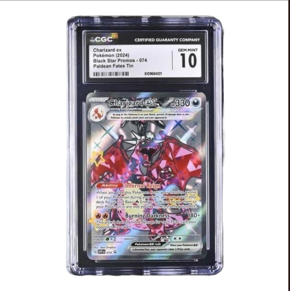 CGC GEM MINT 10 - Charizard ex Full Art BS Promo - #074